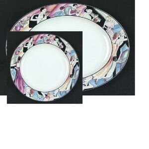 Sakura "Tango” by Sue Ziokin famous design Set of 6 Dinner Plates 11" used